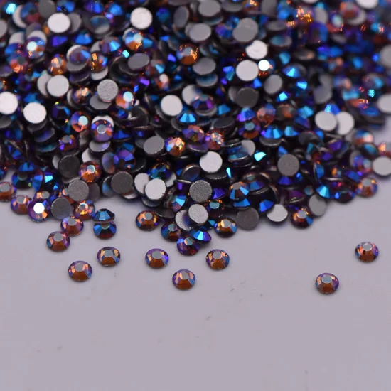 Hotfix Kristall/Schwarzer Diamant/Siam Flatback Lose koreanische Glasrhinestones
